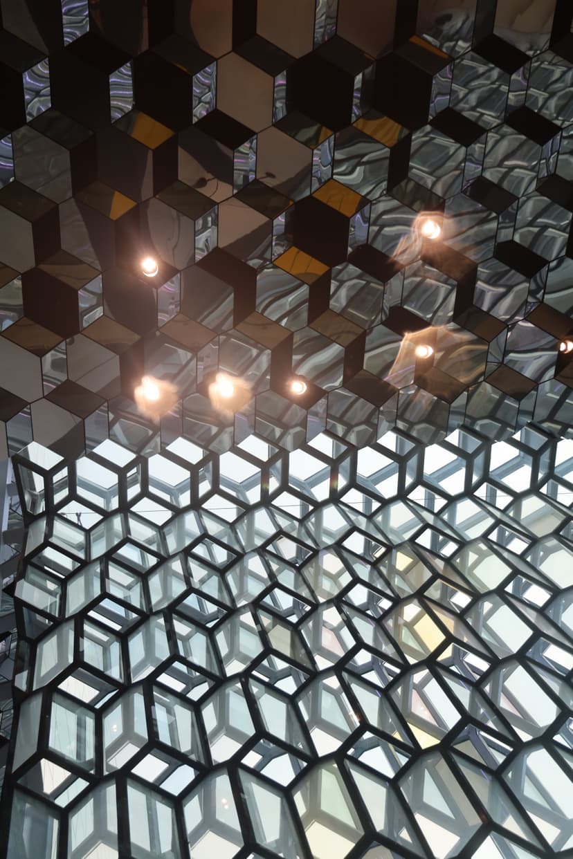 Ceiling of Opera House in Reykjavik